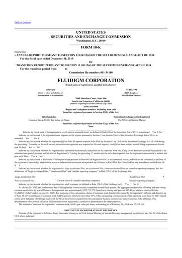 Thumbnail Standard BioTools 10-K Annual Report 2013