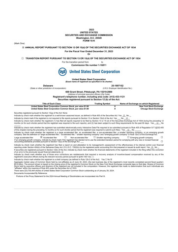 Thumbnail U.S. Steel
 10-K Annual Report 2023