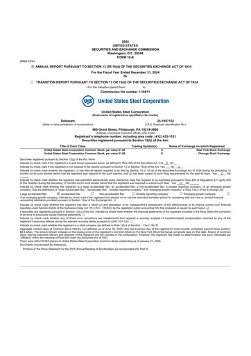 Thumbnail U.S. Steel
 10-K Annual Report 2024