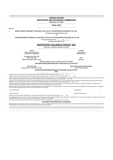 Vorschaubild Westwood Holdings Group 10-K Jahresbericht 2016