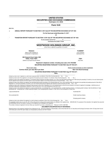Vorschaubild Westwood Holdings Group 10-K Jahresbericht 2017