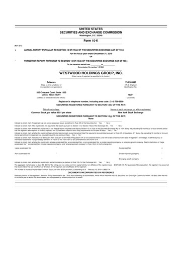 Vorschaubild Westwood Holdings Group 10-K Jahresbericht 2018