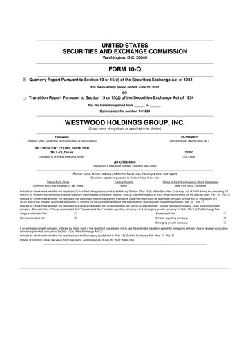 Vorschaubild Westwood Holdings Group 10-Q Quartalsbericht 2022 