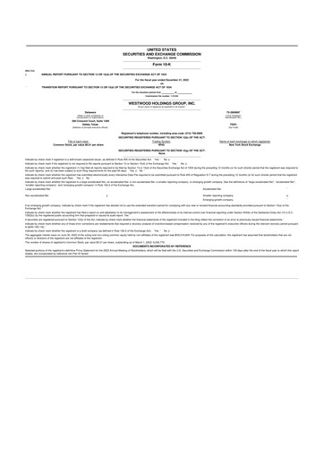 Vorschaubild Westwood Holdings Group 10-K Jahresbericht 2022