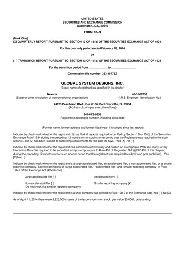 Vorschaubild TON Strategy Co. 10-Q Quartalsbericht 2014 