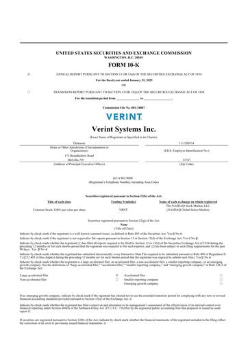 Thumbnail Verint Systems
 10-K Annual Report 2023