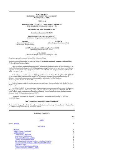 Thumbnail Flushing Financial Corp 10-K Annual Report 
