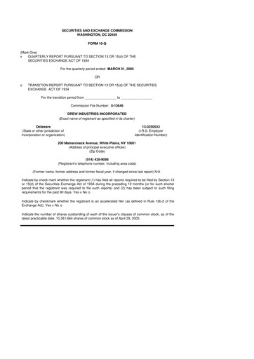 Thumbnail LCI Industries
 10-Q Quarterly Report FY 