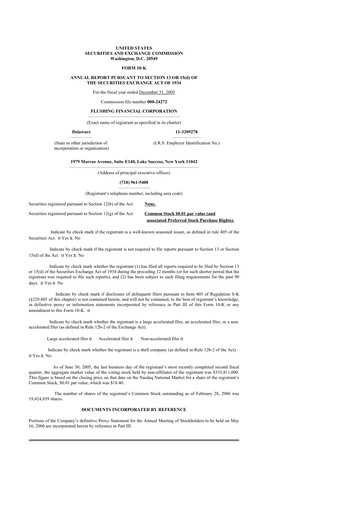 Thumbnail Flushing Financial Corp 10-K Annual Report 