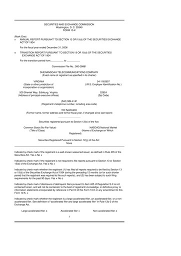 Thumbnail Shentel 10-K Annual Report 