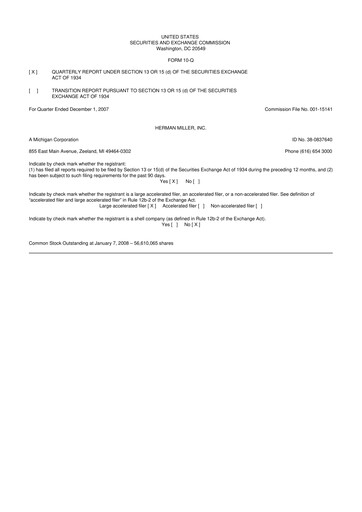 Miniature MillerKnoll 10-Q Rapport trimestriel  