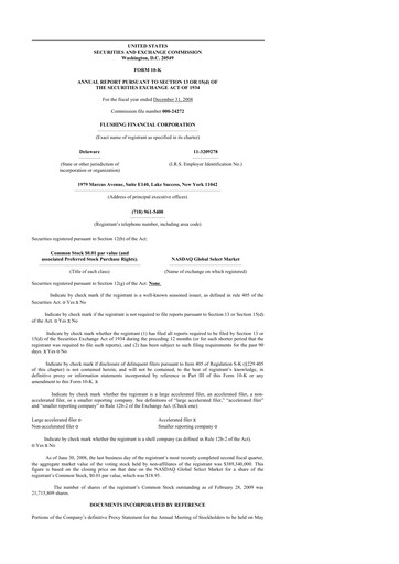 Thumbnail Flushing Financial Corp 10-K Annual Report 