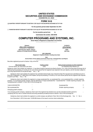 Thumbnail TruBridge 10-Q Quarterly Report FY 