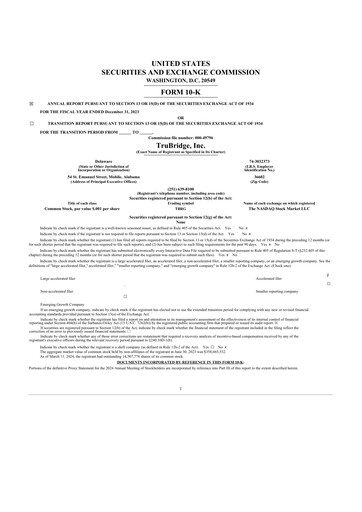 Thumbnail TruBridge 10-K Annual Report 2023