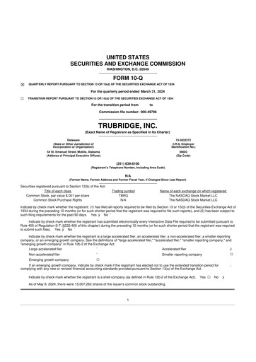Thumbnail TruBridge 10-Q Quarterly Report FY 
