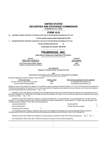 Thumbnail TruBridge 10-Q Quarterly Report FY 