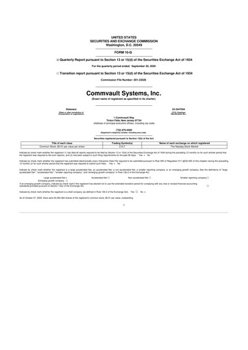 Thumbnail Commvault 10-Q Quarterly Report FY 