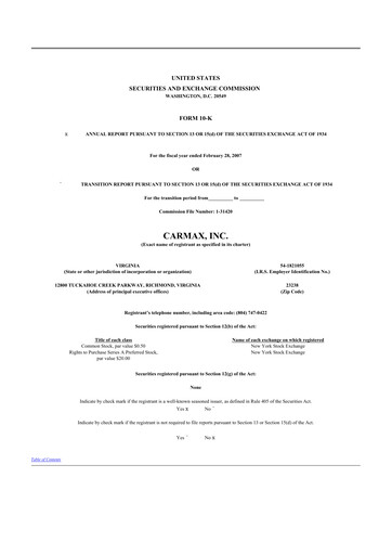 Thumbnail CarMax
 10-K Annual Report 