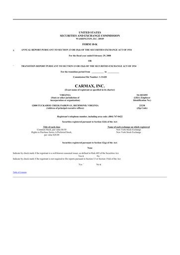 Thumbnail CarMax
 10-K Annual Report 