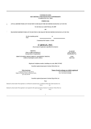 Thumbnail CarMax
 10-K Annual Report 