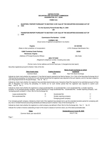 Miniature CarMax
 10-Q Rapport trimestriel 2021 