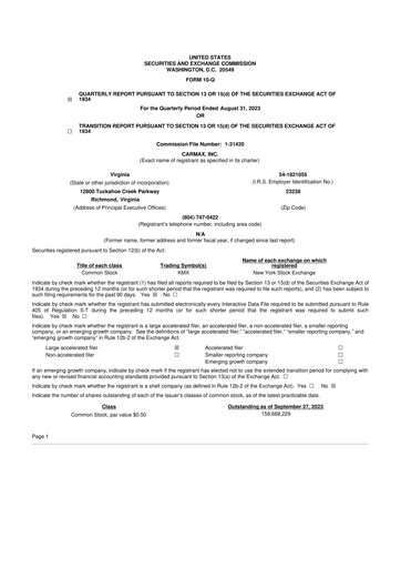 Miniature CarMax
 10-Q Rapport trimestriel 2024 