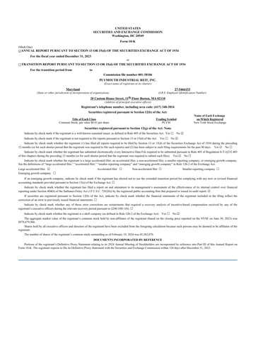 Thumbnail Plymouth Industrial REIT 10-K Annual Report 2023
