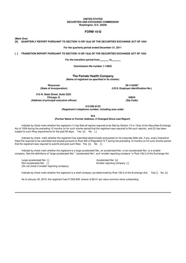 Thumbnail Veru 10-Q Quarterly Report FY2012 