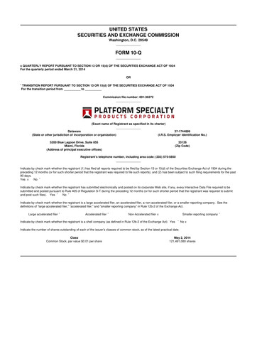 Thumbnail Element Solutions 10-Q Quarterly Report FY2014 