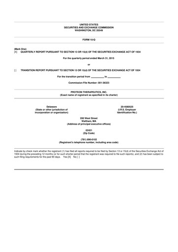 Thumbnail Protara Therapeutics 10-Q Quarterly Report FY 