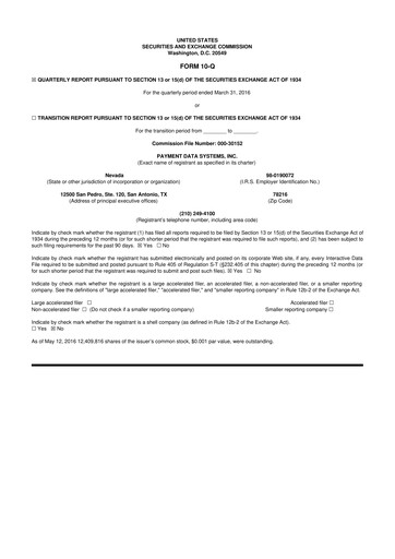 Thumbnail Usio 10-Q Quarterly Report FY2016 