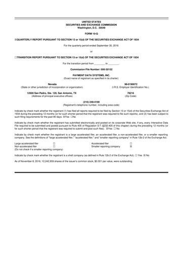 Thumbnail Usio 10-Q Quarterly Report FY2016 