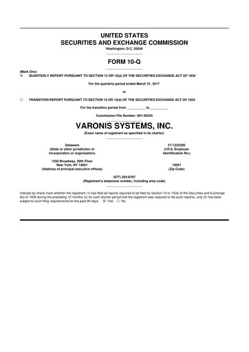 Thumbnail Varonis Systems 10-Q Quarterly Report FY2017 