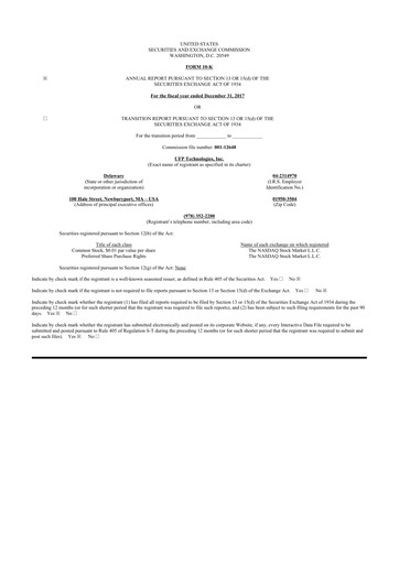 Thumbnail UFP Technologies
 10-K Annual Report 2017