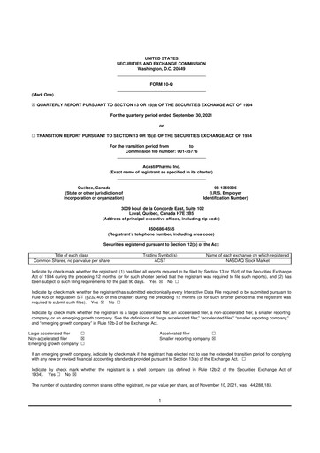 Vorschaubild Grace Therapeutics 10-Q Quartalsbericht 2021 