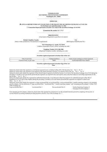 Thumbnail XBiotech 10-K Annual Report 2022