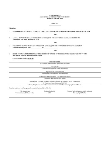 Thumbnail Euroseas 20-F Annual Report 2023