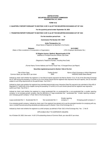 Thumbnail Anika Therapeutics 10-Q Quarterly Report FY2025 