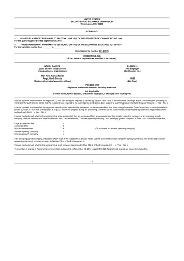 Thumbnail NI Holdings
 10-Q Quarterly Report FY2017 