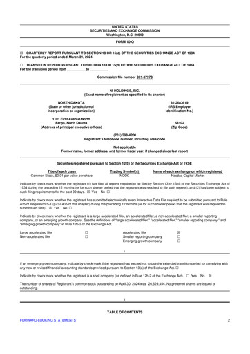 Thumbnail NI Holdings
 10-Q Quarterly Report FY2024 