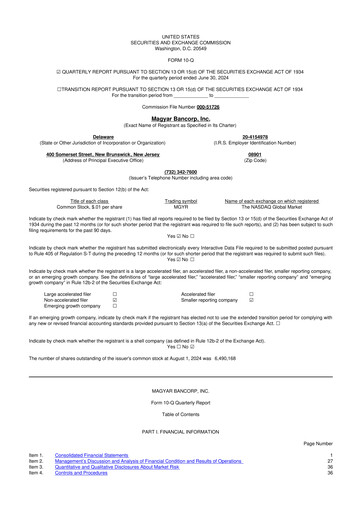 Thumbnail Magyar Bancorp 10-Q Quarterly Report FY2024 