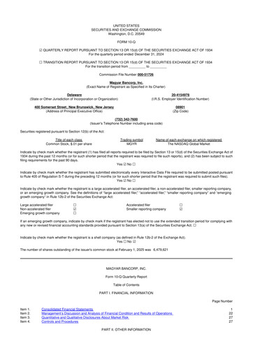 Thumbnail Magyar Bancorp 10-Q Quarterly Report FY2025 