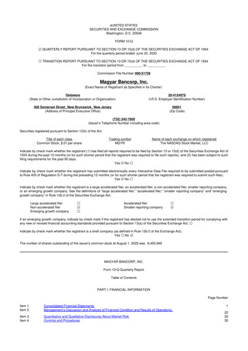 Thumbnail Magyar Bancorp 10-Q Quarterly Report FY2025 