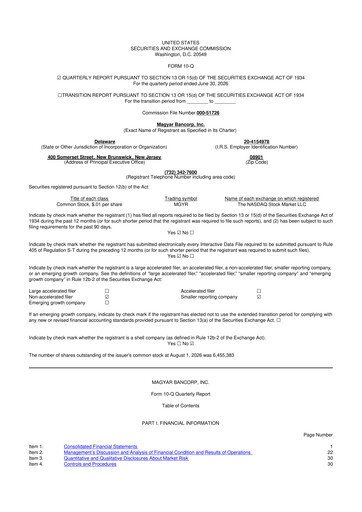 Thumbnail Magyar Bancorp 10-Q Quarterly Report FY2026 