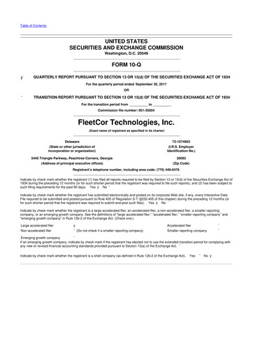 Thumbnail Corpay 10-Q Quarterly Report FY2017 