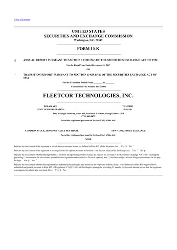 Miniature Corpay 10-K Rapport annuel 2017