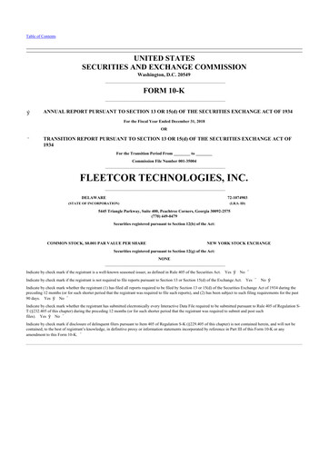 Miniature Corpay 10-K Rapport annuel 2018
