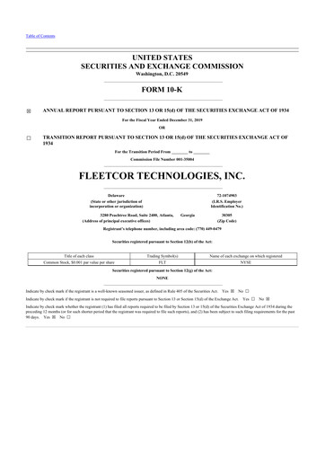 Miniature Corpay 10-K Rapport annuel 2019