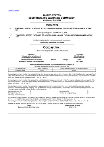 Thumbnail Corpay 10-Q Quarterly Report FY 