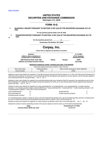 Thumbnail Corpay 10-Q Quarterly Report FY2026 